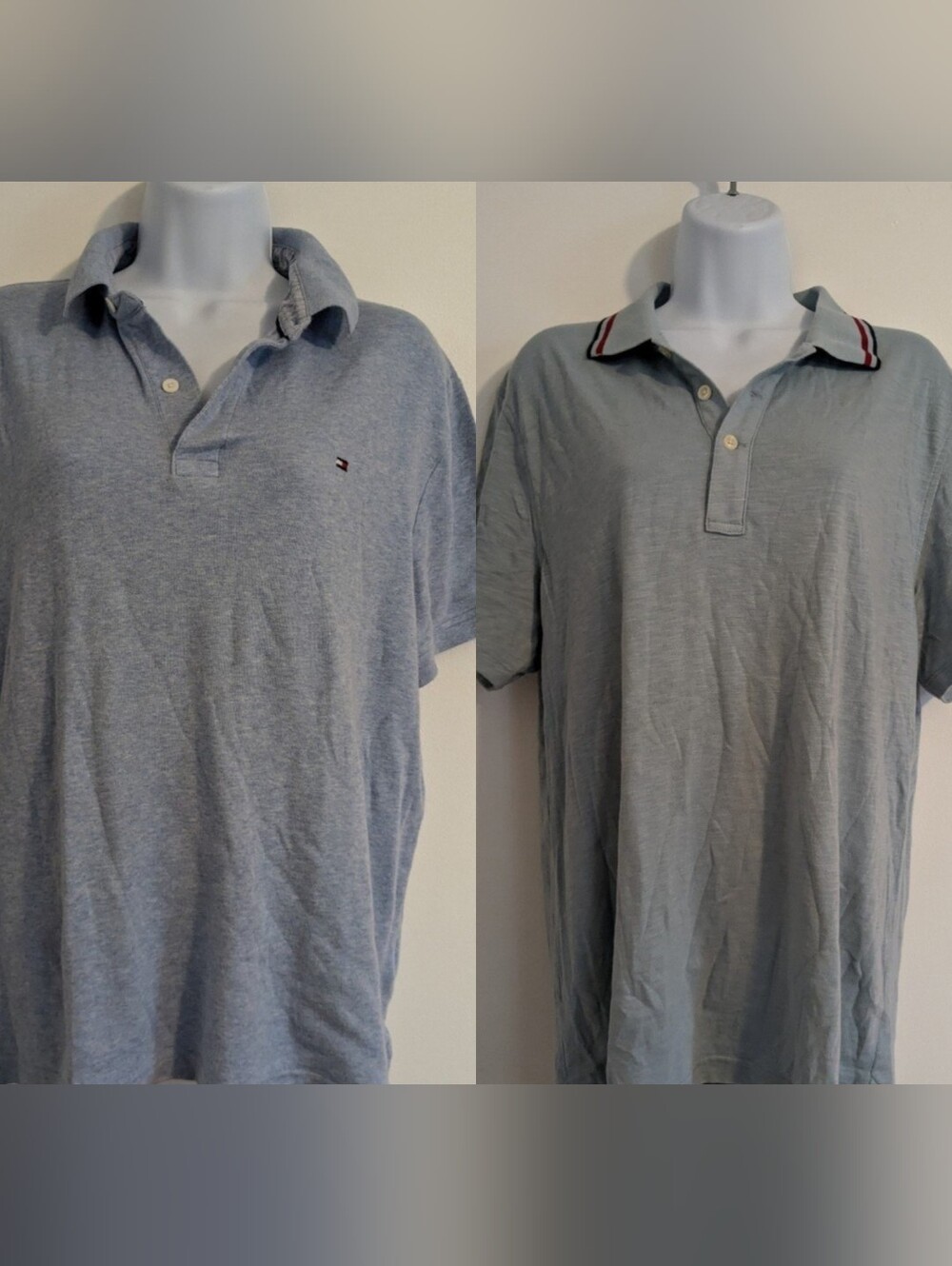 Men's Polo Lot Of 2 Short SIeeve Collared Size M J. Crew Tommy Hilfiger
